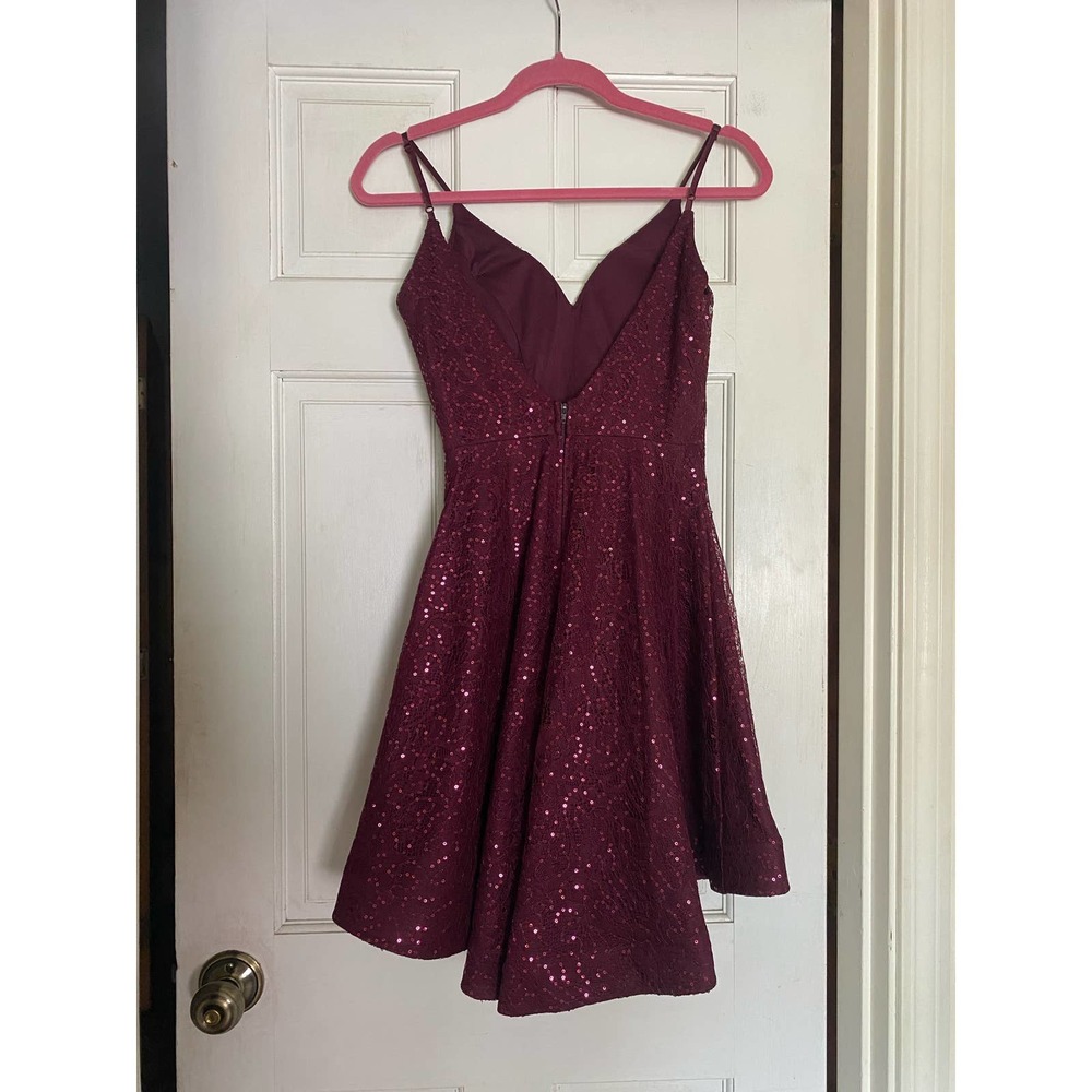 Red/ maroon homecoming party dress
